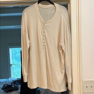 Abercrombie & Fitch Off-White Long Sleeve Top